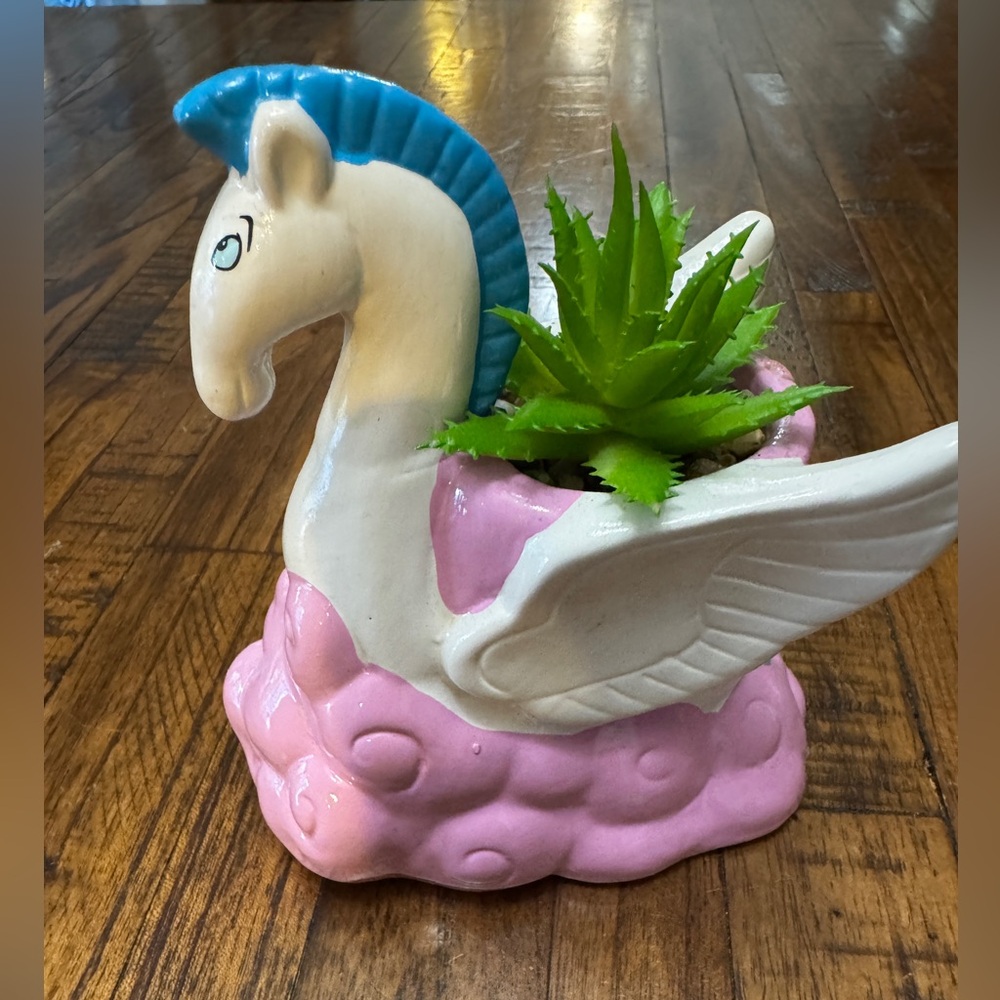 Disney Hercules Pegasus Decorative Planter (Fake Succulent) - Picture 3 of 6